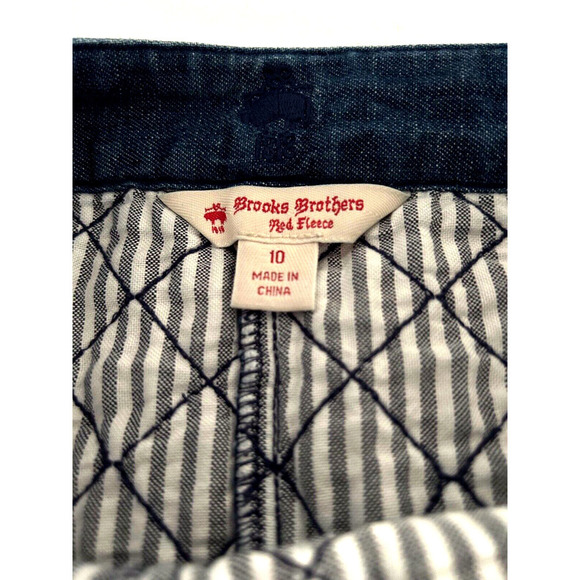 Brooks Brothers | Women's Blue Denim Quilted Mini Skirt Size 10 - Picture 11 of 11